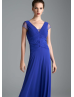 Beaded Chiffon Long Prom Dress